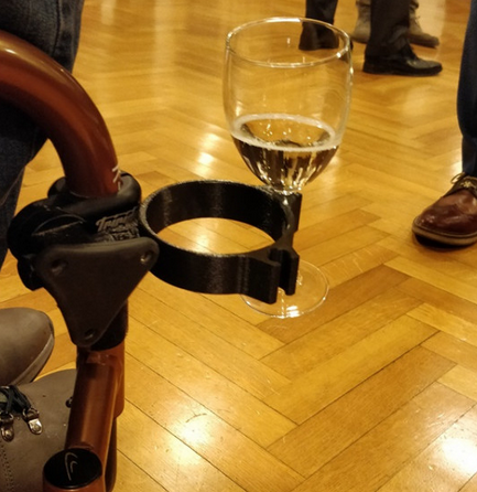 3D WHEELCHAIR GLASS HOLDER